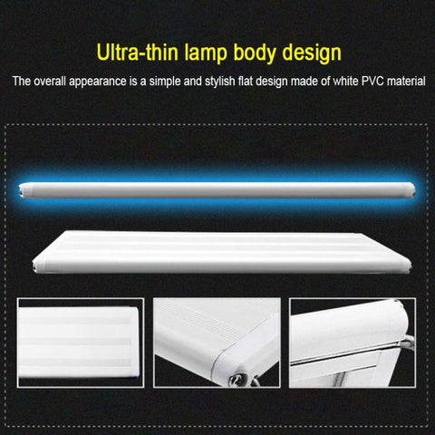 XY-15N/K Aquarium Glass Fish Tank LED Aquatic Bracket Lamp, US Plug, XY-15N/K