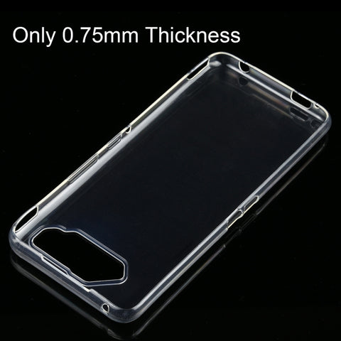 For Asus ROG Phone 5 0.75mm Ultra-thin Transparent TPU Soft Protective Case, For Asus ROG Phone 5