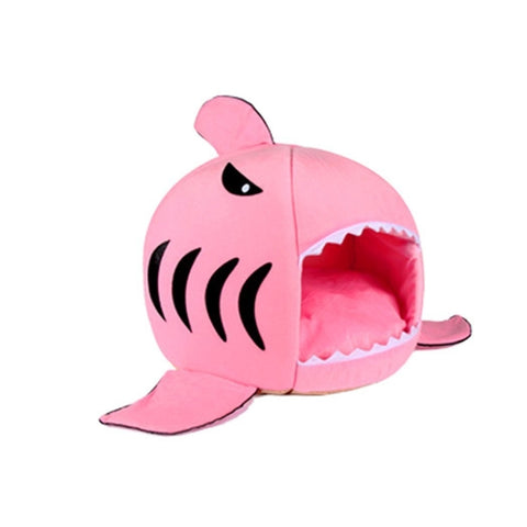 Indoor Pet Dog Puppy Cat Warm House Sharks Pet Sleeping Bed Nest, S Size: 42x42x42cm