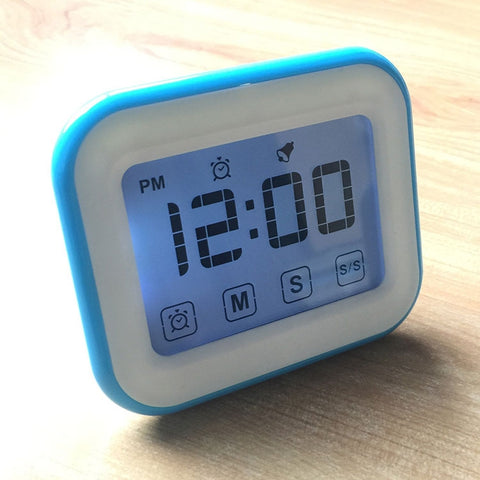 Kitchen Timer Digital Alarm Clock Large LCD Touch Screen Come with Night Light for Cooking Baking
