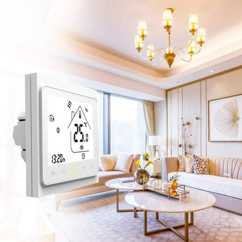 BHT-002GBLW 16A Load Electronic Heating Type LCD Digital Heating Room Thermostat with Sensor & Time Display, WiFi Control, BHT-002GBLW 16A (Black)  Electronic Heating Type, BHT-002GBLW 16A (White)  Electronic Heating Type