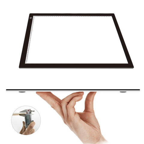 23W 12V LED Three Level of Brightness Dimmable A2 Acrylic Copy Boards Anime Sketch Drawing Sketchpad, EU Plug, EU Plug