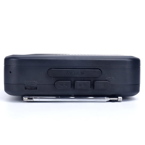 TON009 Stereo Cassette Tape Player FM/AM Radio with External Speaker, TON009