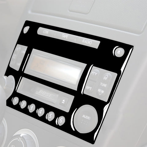 For Nissan 350Z 2003-2009 Car CD Radio Playback Panel Decorative Stickers, Left and Right Drive Universal, Car CD Radio Playback Panel