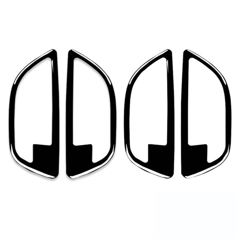 For BMW 5 Series F10 2011-2017 4pcs Car Door Handle Frame Decorative Sticker,Left and Right Drive Universal, Door Handle Frame