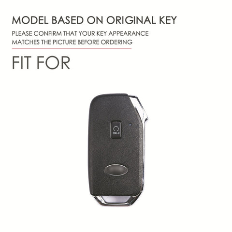 For Kia Sorento / Seltos 2021 / K5 Hallmo Car Cowhide Leather Key Protective Cover Key Case, C173