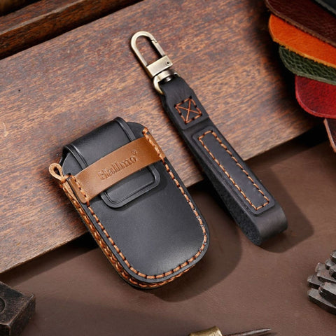 For Kia Sportage R / K5 / K4 / K2 / KX3 Hallmo A Style Car Cowhide Leather Key Protective Cover Key Case, C132