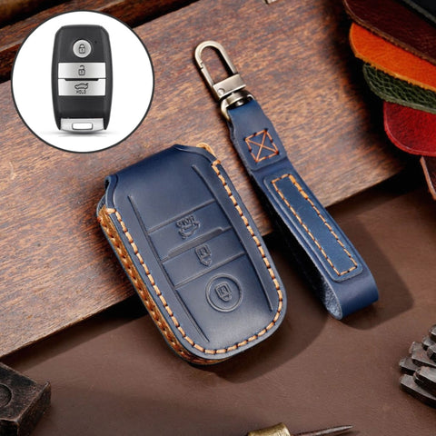 For Kia Sportage R / K5 / K4 / K2 / KX3 Hallmo A Style Car Cowhide Leather Key Protective Cover Key Case, C132
