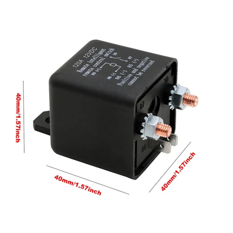 ZL180 12V 120A Car Relay Remote Rireless Battery Isolator with Battery Clip x 2 & Remote Control x 2, 12V 120A   with Battery Clip x 2 & Remote Control x 2