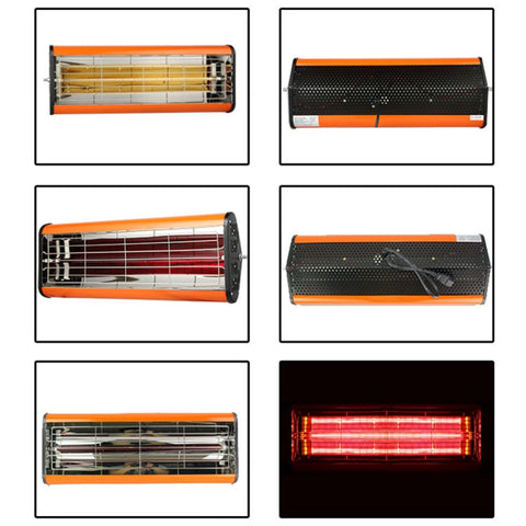 220V 1050W Heat Light Infrared Dryer Spray Paint Heating Curing Lamp Baking Booth Heater, US Plug, 1050W, US Plug