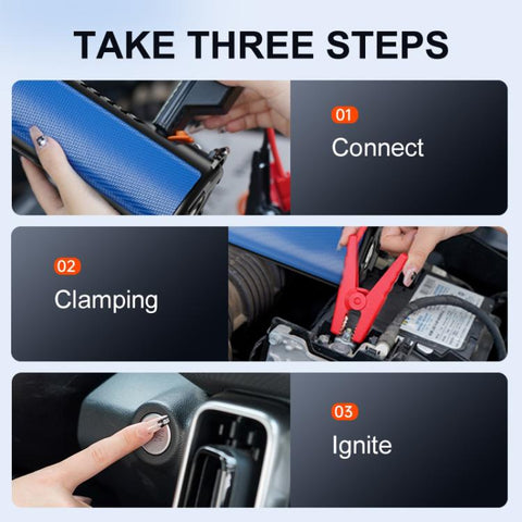 TS03H 8400mAh + EVA Bag Car Emergency Start Power Supply Air Pump Integrated Machine, High Version, High Version