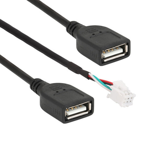 Palminfo Android Navigation 6 Pin Dual USB Connection Wiring Harness, 6 Pin Dual USB