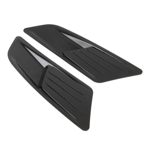 HD-713 1 Pair Car Hood Decorative Stickers Fender Air Vents Sticker, Black