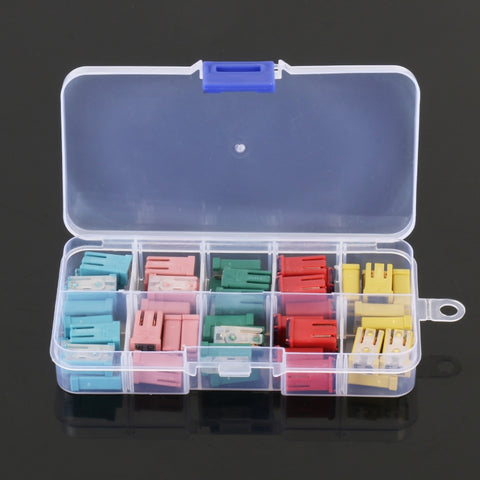 50pcs / Box American Car Blade Fuse Set, 50 in 1