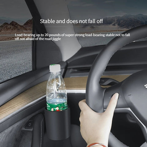 For Tesla Model Y / 3 4pcs / Set Car Door Water Cup Storage Holder, 4pcs / Set