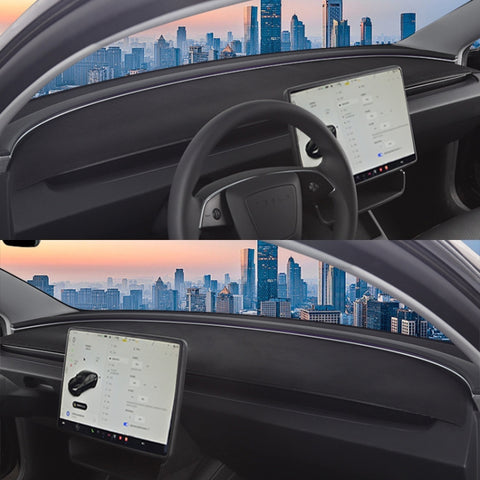 For Tesla Model 3 / Y Car Dashboard Lightproof Mat Sun Protection Sunshade Mat, Dashboard Lightproof Mat