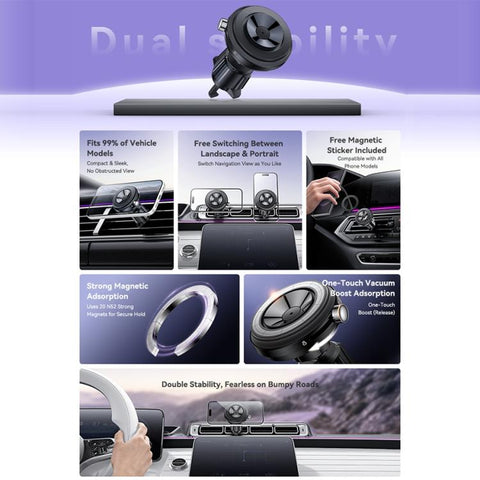 Yesido C258 Car Air Vent Magnetic Phone Holder, C258