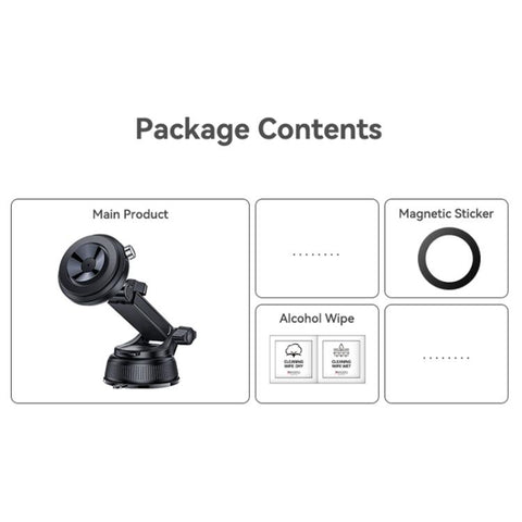 Yesido C284 2 in 1 Magnetic Car Vacuum Suction Cup Phone Holder, C284
