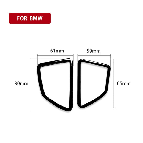 2pcs / Set Car Right Drive Dashboard Air Outlet Frame Decorative Sticker for BMW X5 E70 / X6 E71 2008-2013, Left and Right Drive Universal, Right Drive Dashboard Air Outlet
