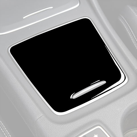 Car Central Storage Box Cover Decorative Sticker For Mercedes-Benz A-class 2013-2018 / CLA 2013-2017 / GLA 2015-2018, Left and Right Drive Universal, For A-class 2013-2018, Storage Box Cover