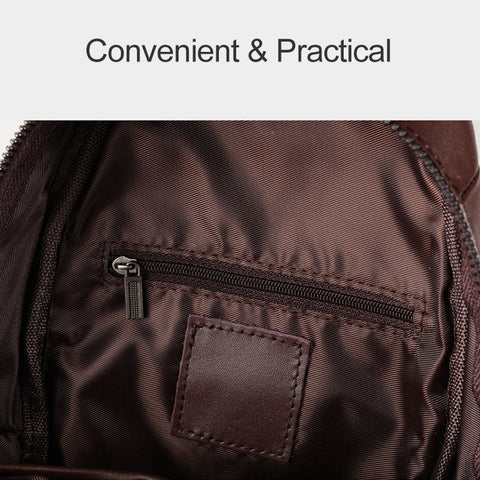 6027 Men Crossbody Bag Casual Multi-function Shoulder Waist Bag