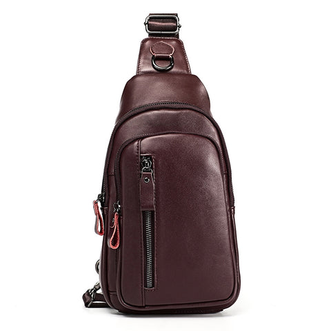 6027 Men Crossbody Bag Casual Multi-function Shoulder Waist Bag