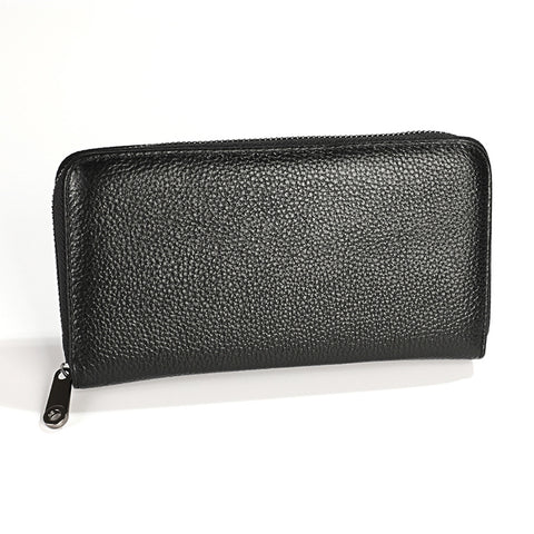 KB196 Top-grain Leather Large Capacity Multi-function 36-Bit Anti-magnetic RFID Organ Card Package Wallet