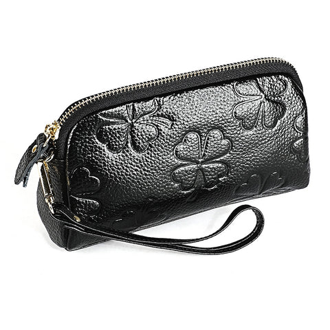 2026 Multifunctional Litchi Texture Women Large Capacity Hand Wallet Shell bag with Card Slots