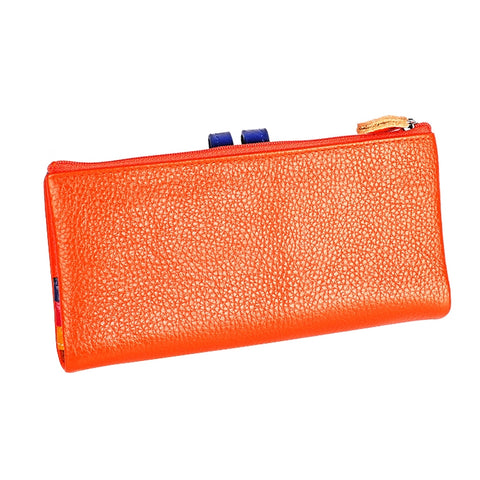 3572 Litchi Texture Leather Zipper Lady Wallet Large-capacity Purse