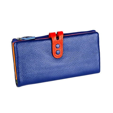 3572 Litchi Texture Leather Zipper Lady Wallet Large-capacity Purse