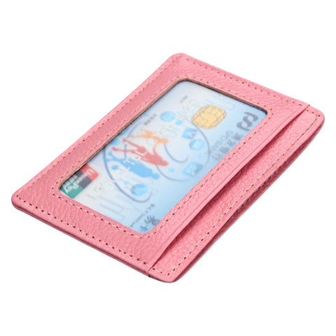 KB37 Antimagnetic RFID Litchi Texture Leather Card Holder Wallet Billfold for Men and Women