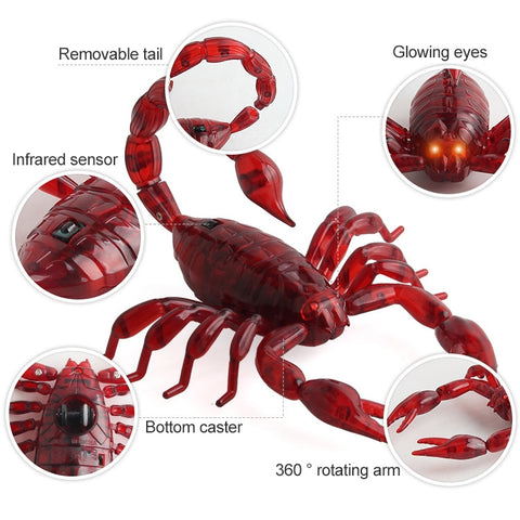 9992 Infrared Sensor Remote Control Simulated Scorpion Creative Children Electric Tricky Toy Model, Scorpion