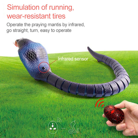 8808B Infrared Sensor Remote Control Simulated Cobra Creative Children Electric Tricky Toy Model, Cobra