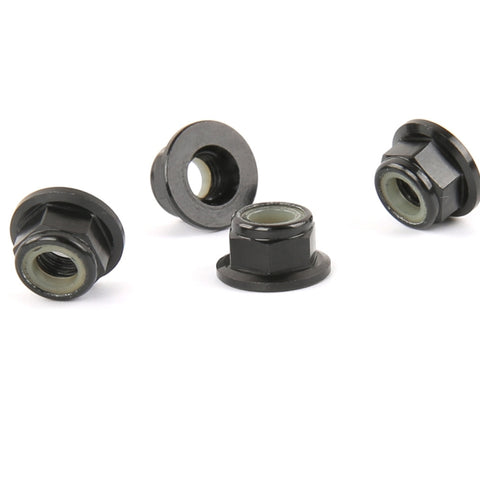 100 PCS iFlight M5 CW 6061 Aluminum Motor Screw Nuts Nylon Insert Self Lock Flange Nut for RC FPV Racing Drone Motor, M5 CW 6061(Black), M5 CW 6061(Red)