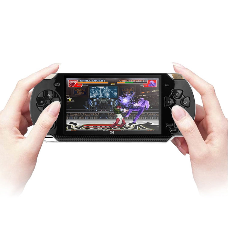 X6 4.3 inch Screen Retro Portable Game Console with 3MP Camera, Built-in 10000 Games, Supports E-book / Recording / Music Playing / Video Playing, X6
