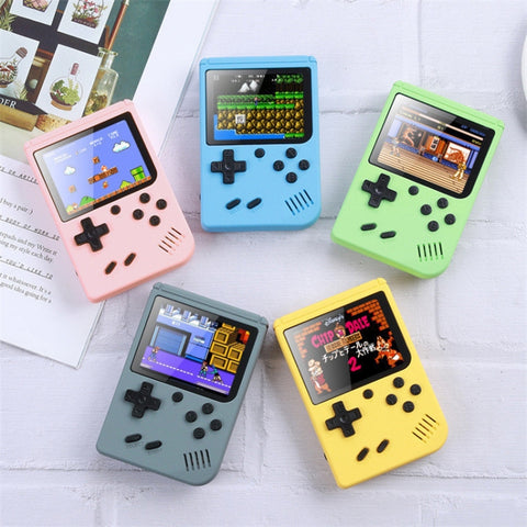 MK500 Macaron Mini Retro Classic Handheld Game Console for Kids Built-in 500 Games, Support AV Output, MK500 / Pink, MK500 / Green, MK500 / Grey, MK500 / Blue, MK500 / Yellow