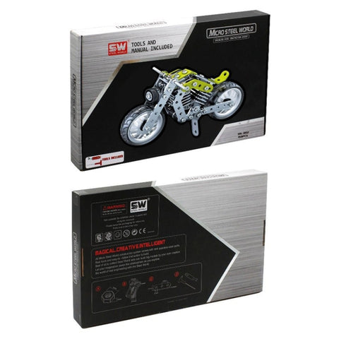 MoFun SW-002 158 PCS DIY Stainless Steel Halley Motorcycle Assembling Blocks, SW-002 Halley Motorcycle