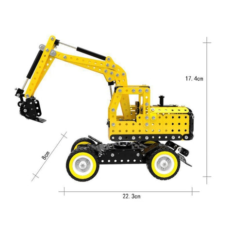 MoFun SW-007 502 PCS DIY Stainless Steel Excavator Assembling Blocks, SW-007 Excavator
