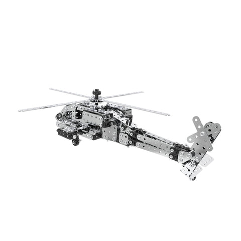 MoFun SW-021 DIY Stainless Steel AH-64 Helicopter Gunship Assembling Blocks, SW-021 AH-64 Helicopter Gunship