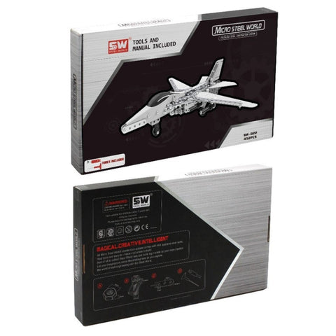 MoFun SW-022 DIY Stainless Steel Bombing Plane Assembling Blocks, SW-022 Bombing Plane