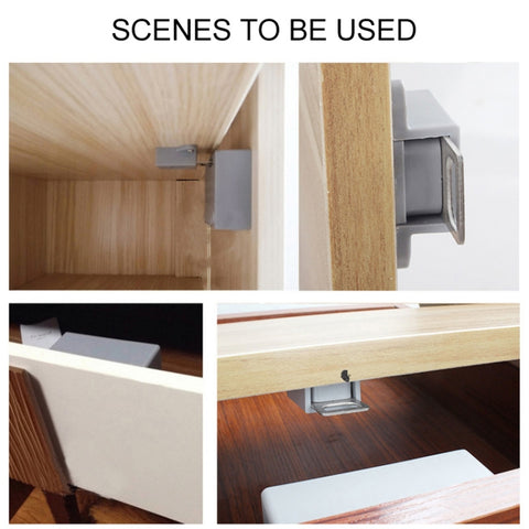 T3 ABS Magnetic Card Induction Lock Invisible Single Open Cabinet Door Lock, Single, Single Open Cabinet Door
