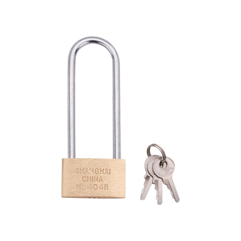 Copper Padlock Small Lock, Style: Long Lock Beam, 40mm Open, Long, 40mm Open