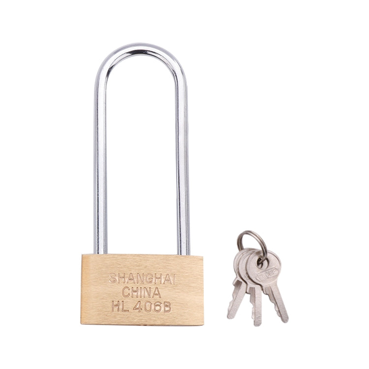 Copper Padlock Small Lock, Style: Long Lock Beam, 60mm Open, Long, 60mm Open