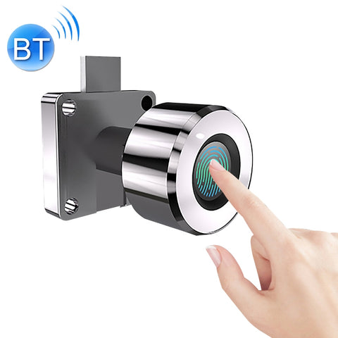 T21FB Micro USB Charging Zinc Alloy Smart Fingerprint + Bluetooth Single Open Drawer Lock File Cabinet Lock, Single Open Fingerprint + Bluetooth