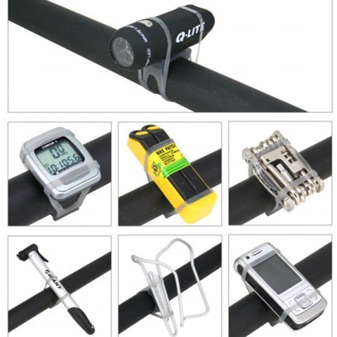 5 PCS Bike Bicycle High Strength Straps Holder For Cellphone Lights Computer, Random Color Delivery, 5 PCS Bicycle Strength Straps Holder