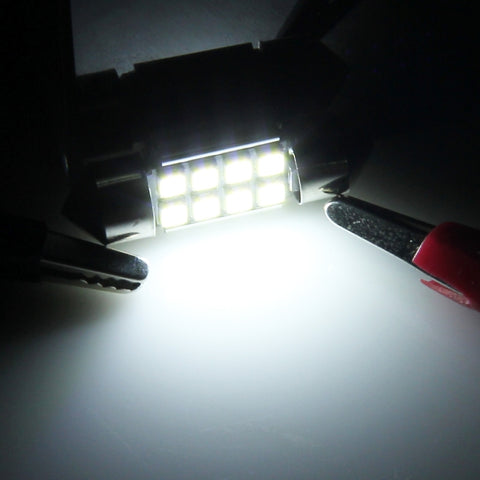 2 PCS 31mm Festoon 3W 300LM White Light 8 LED 3528 SMD Canbus Error-Free Car Reading Lamps,  DC 12, 31mm