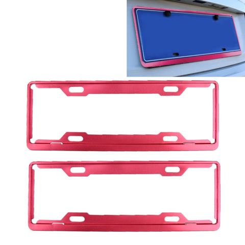 2 PCS Car License Plate Frames Car Styling License Plate Frame Aluminum Alloy Universal License Plate Holder Car Accessories