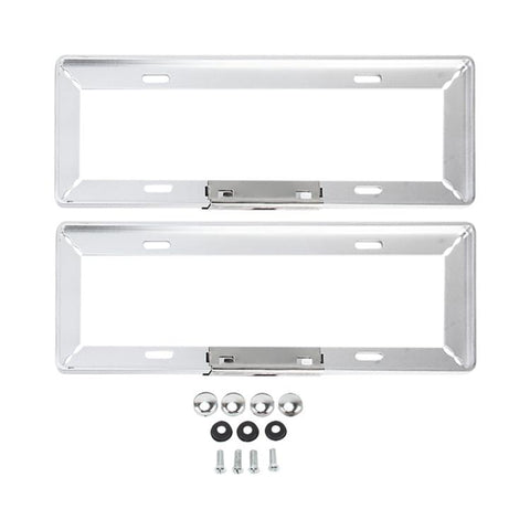 2 PCS Simple and Beautiful Car License Plate Frame Holder Universal License Plate Holder Car Accessories, License Plate Frame Holder