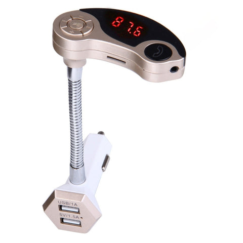 GT86 Dual USB Charger Car Bluetooth FM Transmitter Kit, Support LCD Display / TF Card Music Play / Hands-free, GT86 (Silver), GT86 (Black), GT86 (Gold)