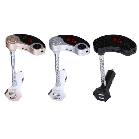 GT86 Dual USB Charger Car Bluetooth FM Transmitter Kit, Support LCD Display / TF Card Music Play / Hands-free, GT86 (Silver), GT86 (Black), GT86 (Gold)